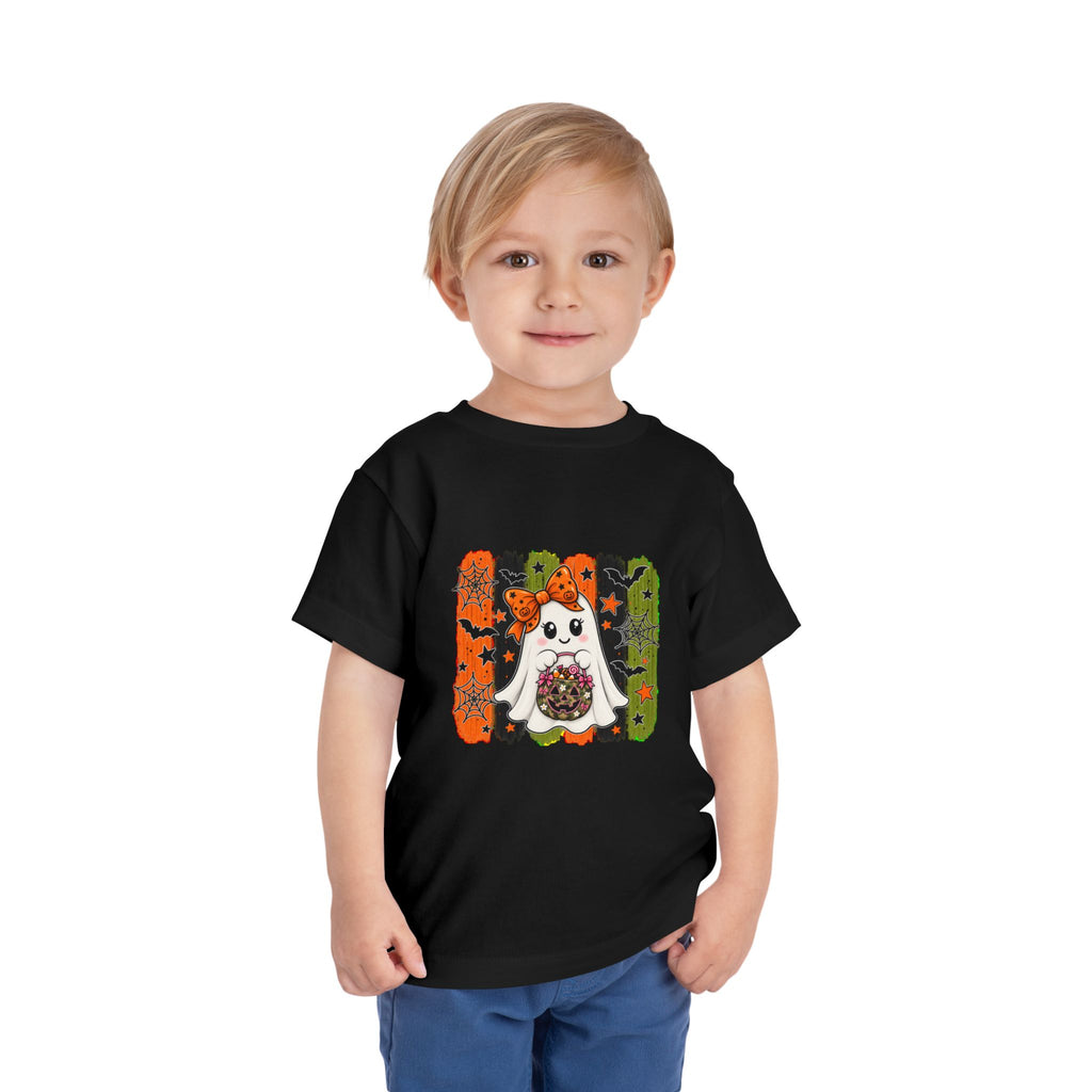 Trick or Treat Toddler Girl Ghost Tee