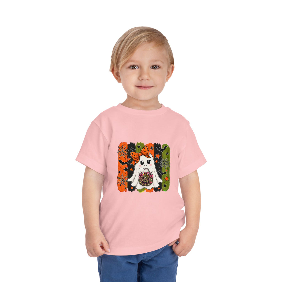 Trick or Treat Toddler Girl Ghost Tee