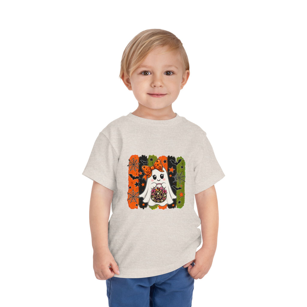 Trick or Treat Toddler Girl Ghost Tee