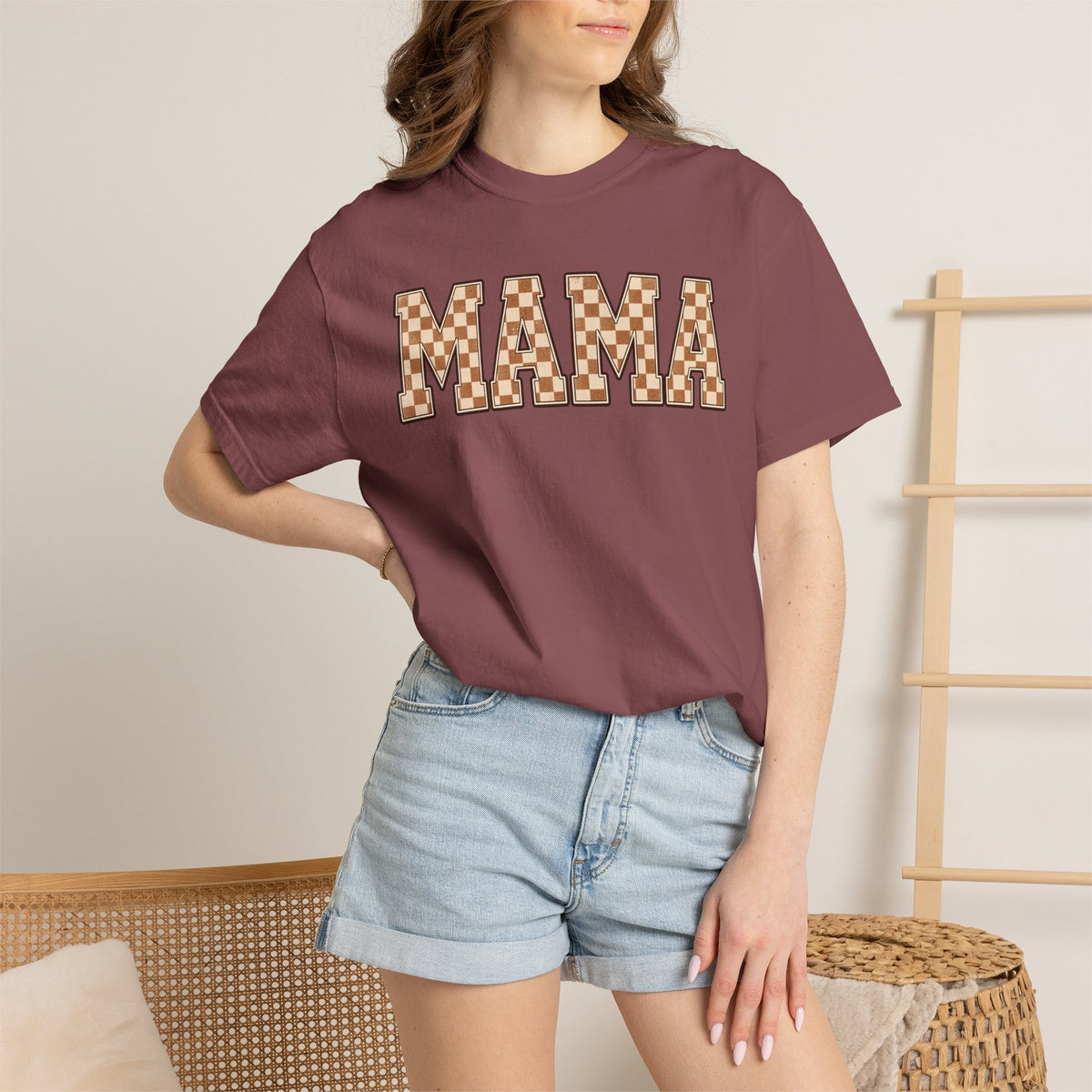 Checkered Mama Shirt